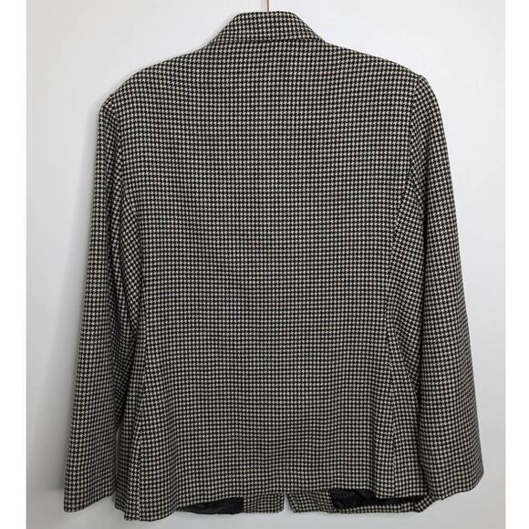 Vintage Houndstooth Zip-Up Blazer - Picture 3 of 5